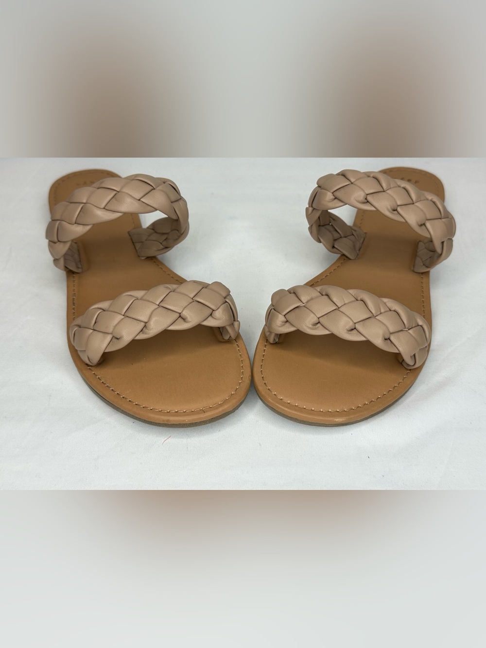 a new day Braided Double-Strap Slide Sandal - Taupe